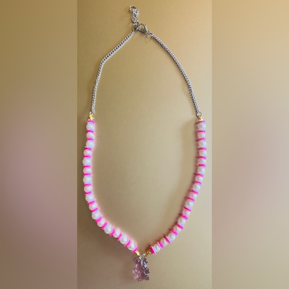 3 Gummy Bear Pearl Necklaces